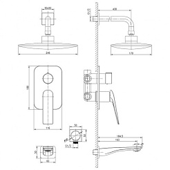 Lemark Душевая система Allegro LM5922CW – фотография-2